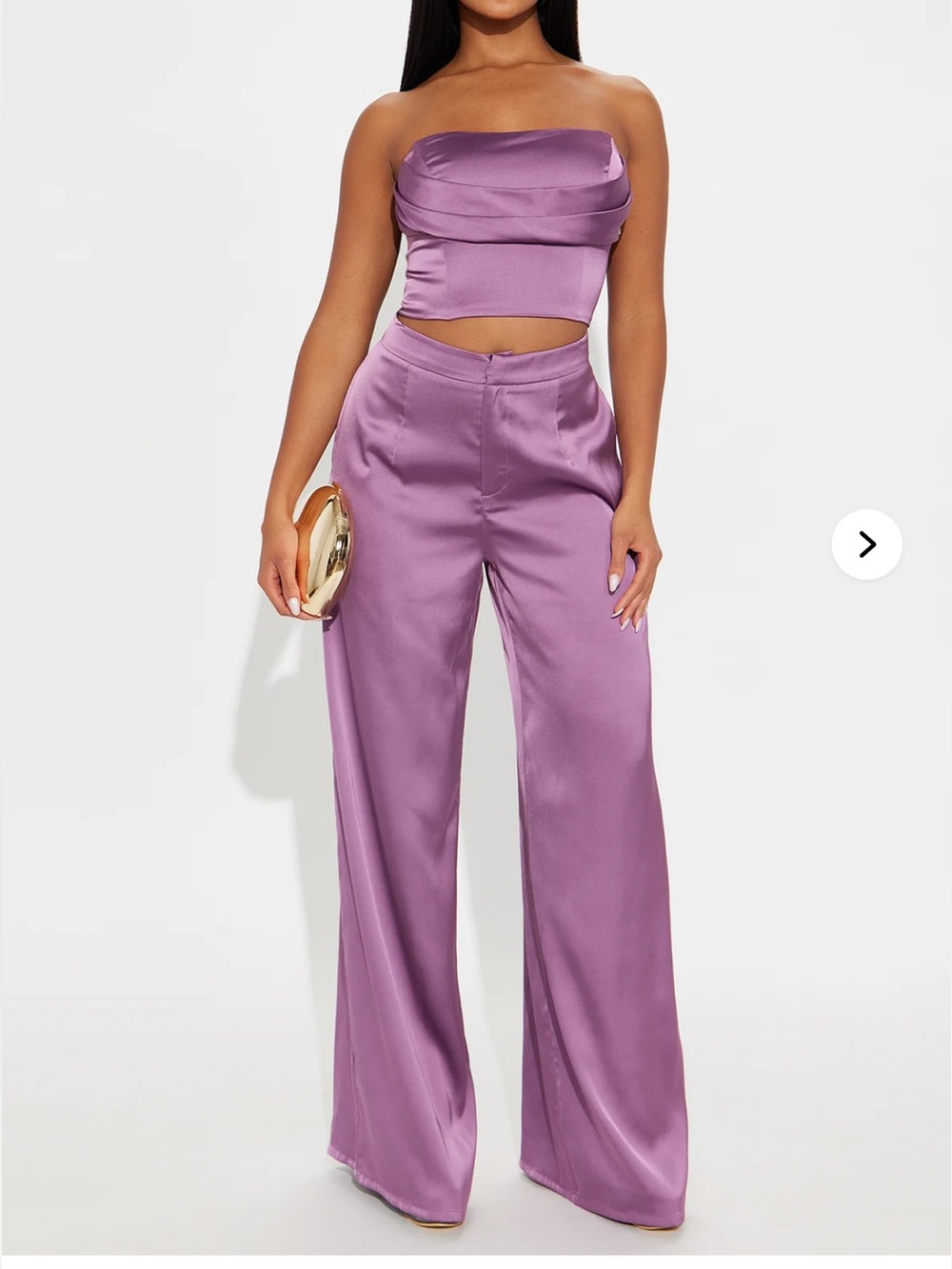 Glossy Girl Satin Corset Pant Set